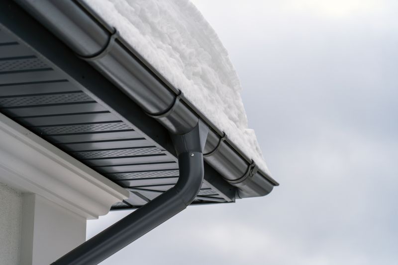 Gutter Cover with Snow